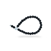 *&Imagine armbånd mat agat sølvlås 21 cm