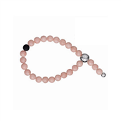 *&Imagine armbånd pink opal sølvlås 20 cm