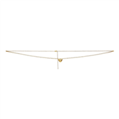 Jane Kønig Bruised Heart Belly Chain forgyldt sølv (80cm)