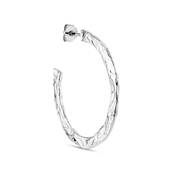 Jane Kønig Big Bruised Heart Creol ørering sølv (1 stk)
