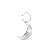 Jane Kønig Big Half Moon Creole ørering sølv (1 stk.) 