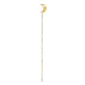 Jane Kønig Half Moon Chain Stud ørering forgyldt sølv (1 stk) 