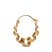Jane Kønig Curly Hoop ørering sølv forgyldt (1stk) 