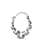 Jane Kønig Curly Hoop ørering sølv (1stk) 