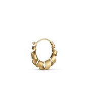 Jane Kønig Small Curly Hoop ørering sølv forgyldt (1stk)