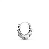 Jane Kønig Small Curly Hoop ørering sølv (1stk)