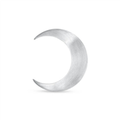 Jane Kønig Massive Half Moon Stud ørering sølv (1 stk)