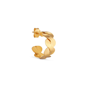 *Jane Kønig Small Wavy Hoop forgyldt sølv  (1stk)