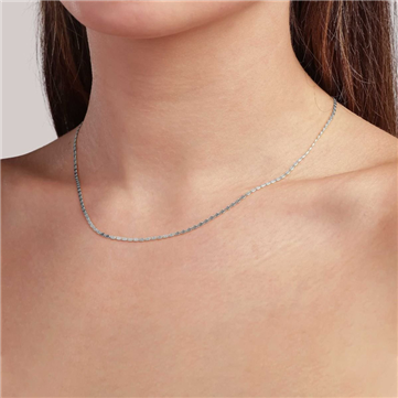 Jane Kønig Envision S-Chain halskæde sølv (42cm)