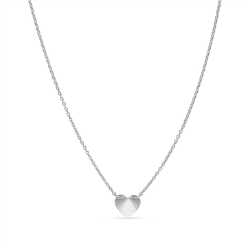 Jane Kønig Reflection Heart halskæde sølv (38-42cm)