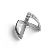 Jane Kønig Diamond V ring sølv (str. 46-60)