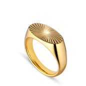 *Jane Kønig Signet Reflection ring sølv forgyldt str. 58