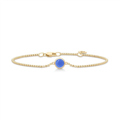 Julie Sandlau Primini Royal Blue armbånd forgyldt sølv (16,5-18 cm)