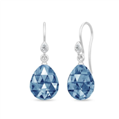 Julie Sandlau Ballerina øreringe safirblå krystal satinrhodineret sølv