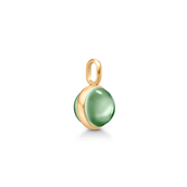 Julie Sandlau Primini Green Amethyst vedhæng forgyldt sølv grøn krystal