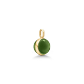 Julie Sandlau Little Prime Moss Green vedhæng forgyldt sølv m. krystal