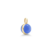 Julie Sandlau Little Prime Royal Blue vedhæng forgyldt sølv m. blå krystal