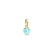 Julie Sandlau Berry Small Ice Blue vedhæng forgyldt sølv m. krystal + cz