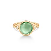 Julie Sandlau Prime Green Amethyst forgyldt sølv grøn krystal