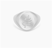 Julie Sandlau Ring sølv rhodineret Tree Of Life Signet (str 46-56)