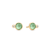 Julie Sandlau Prime Green Amethyst ørestikkere forgyldt sølv grøn krystal