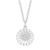 Lund Copenhagen Marguerit collier 18 mm sølv (45-48 cm)