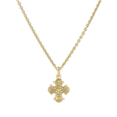 Lund Copenhagen collier med Dagmarkors 10x9 mm forgyldt sølv (45 cm)