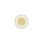 Lund Copenhagen Marguerit broche forgyldt sølv - 25mm