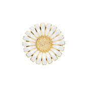 Lund Copenhagen Marguerit broche forgyldt sølv 36mm