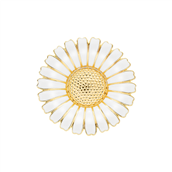 Lund Copenhagen Marguerit broche forgyldt sølv 43mm