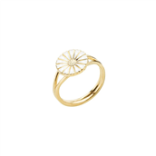 Lund Copenhagen Marguerit ring 11mm forgyldt sølv (str. 49-62)