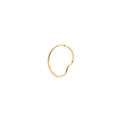 Maria Black 'Copenhagen' hoop forgyldt sølv (25 mm)