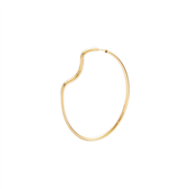 Maria Black 'Copenhagen' hoop forgyldt sølv (50 mm)
