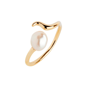 Maria Black 'Moonshine' ring forgyldt sølv (str. 48-58)