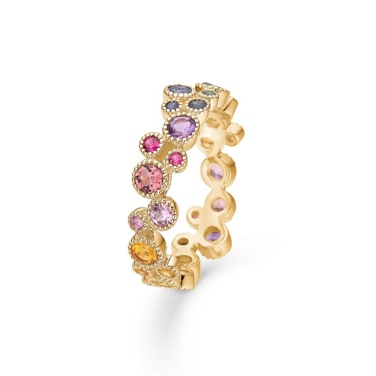 Mads Z "Luxury Rainbow" ring 14 kt sten 50-60) | Mads Z - hos pindj.dk