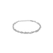 *Studio Z armbånd sølv singapore 16+3 cm. 