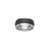 SON of NOA Ring m. sort carbon stål (str. 56-70)