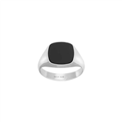 SON of NOA Ring m. sort agat stål (str. 56-70)