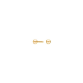 Pure Titanium øreringe forgyldt kugle (3 mm)