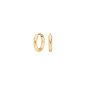 Pure Titanium creoler forgyldt (8 mm)