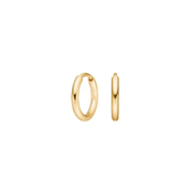 Pure Titanium creoler forgyldt (10 mm)