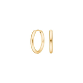 Pure Titanium creoler forgyldt (12 mm)