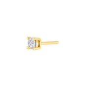 SON of NOA ørestik forgyldt sølv m. 3mm zirkoniasten (1 stk.)