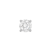 Nordahl Andersen SON ørestik sølv m. 7mm zirkoniasten (1 stk.)