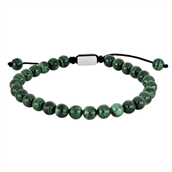 SON of NOA armbånd stål m. malakit (19-25 cm)