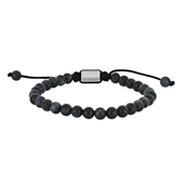 SON of NOA armbånd stål m. blue tiger eye (19-25 cm)