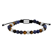 SON of NOA armbånd stål m. sten (19-25 cm)