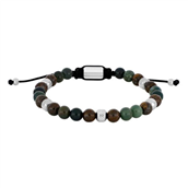 SON of NOA armbånd stål m. sten (19-25 cm)