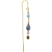 Nuni Copenhagen Kikki Blue ørering forgyldt sølv m. cz (1 STK.)