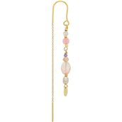 Nuni Copenhagen Kikki Light Pink ørering forgyldt sølv m. cz (1 STK.)